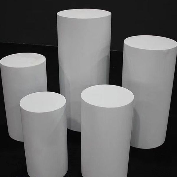 

round cylinder pedestal display art decor cake rack plinths pillars for diy wedding decorations holiday modern metal other home