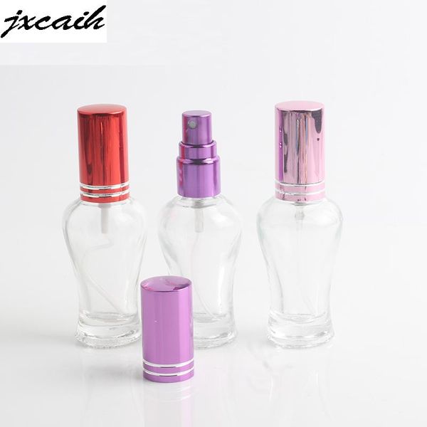 

jxcaih 1pcs 10ml vacuum iinflatable portable perfume bottle and traveler clear glass spray cosmetic device storage bottles & jars