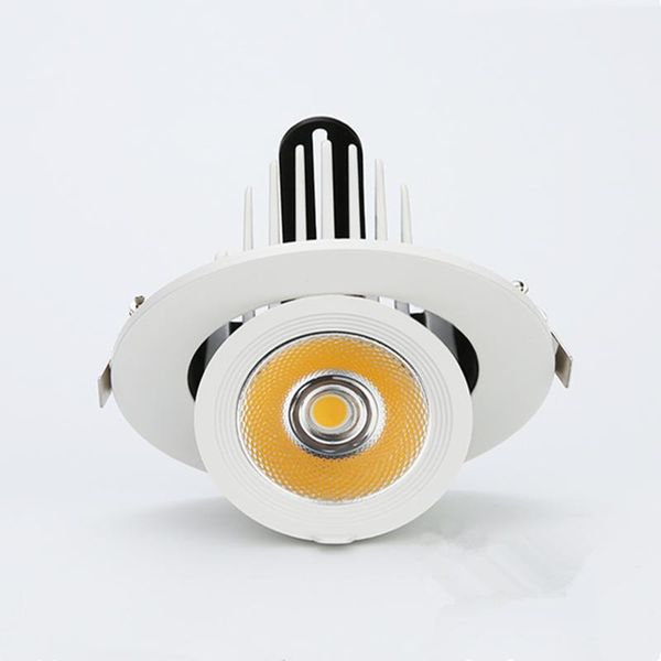 

recessed led downlight 10w 15w 25w cob spot light ceiling down trunk shape 360 degree ac85-265v dhl spotlights