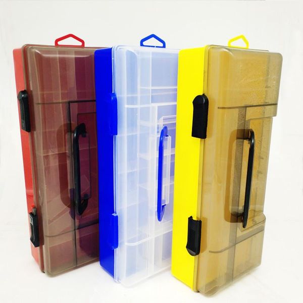 

large-capacity fishing tackle box double-decker sub-bait portable bait gear storage accessories