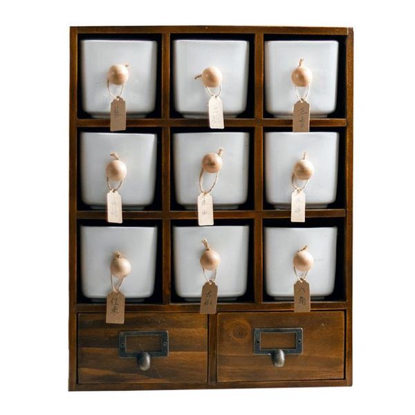 

storage bottles & jars 1set retro ceramic condiment pot spice pepper seasoning box kitchen supply