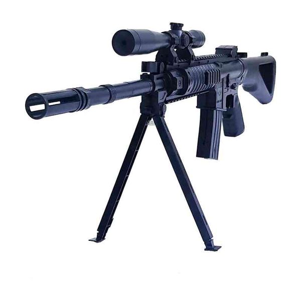 

5444real looking laser flip butt stock mag beads scorer sniper toy rifle gun es739