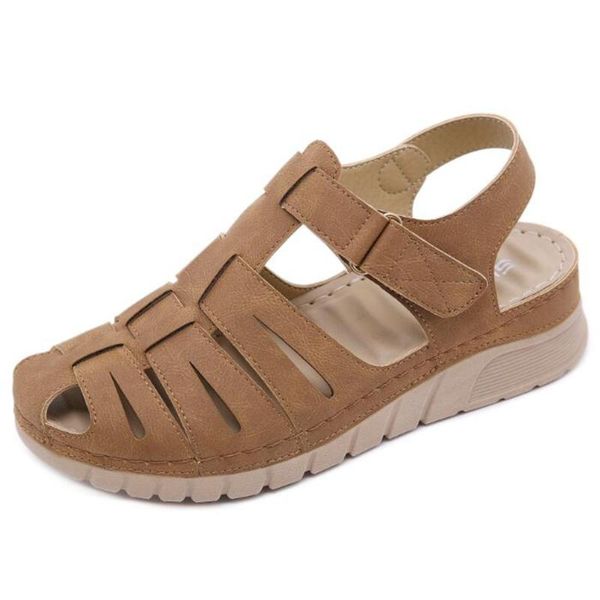 

2021 woman summer non-slip wedge sandals casual sewing women shoes female ladies platform sandalias mujer, Black