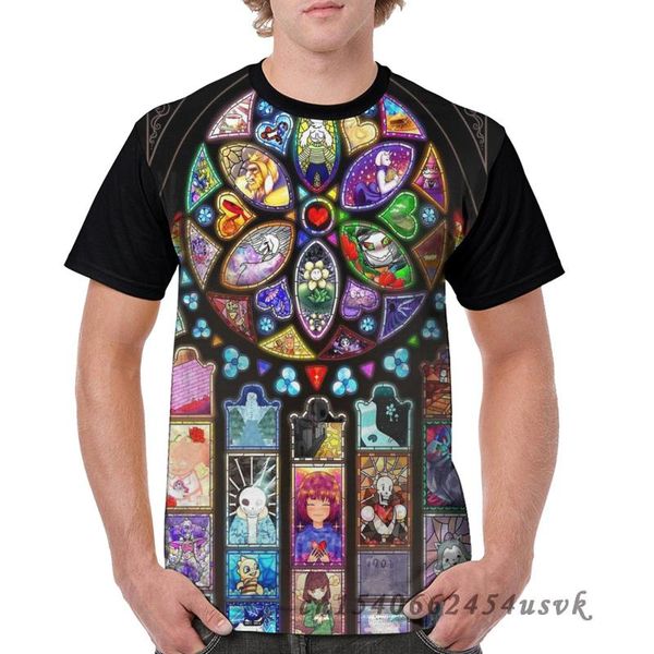 

men's t-shirts funny family matching clothes undertale universe men tshirt all over print women t-shirt child short sleeve tee, White;black