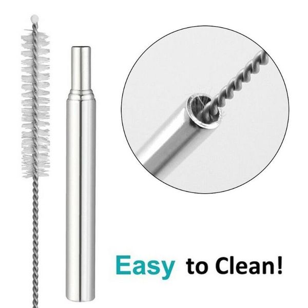 

drinking straws stainless steel straw 304 anti-scratch set creative folding y9g2