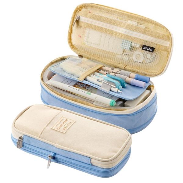 

pencil case holder pen organizer foldable portable large capacity stationery storage pouch school supplies bags