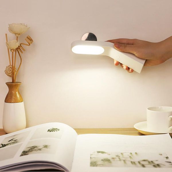 

hanging magnetic table lamp multi-function led light chargeable and eye-protect desk stepless dimming night lights lamps