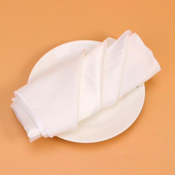 

mats & pads 6pcs color square napkin cloth simple style table tableware pad placemat for home restaurant el 40x40cm(white)