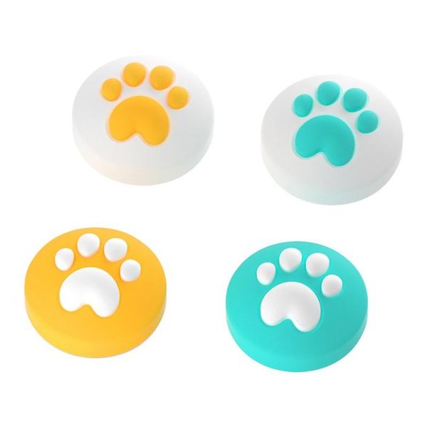 

game controllers & joysticks durable silicone cat claw handle caps for switch nx ns left and right rocker protection mushroom head cover