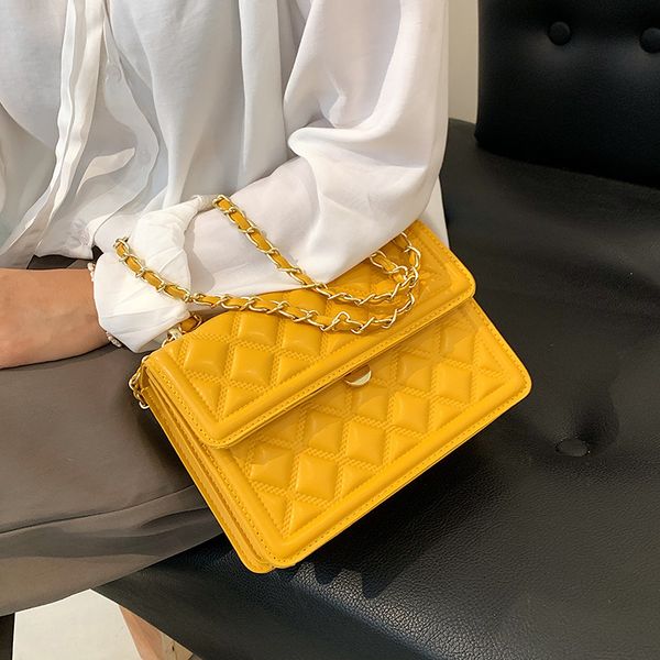 

70% factory store summer lingge indentation chain 2021 korean version one shoulder messenger fashion small square bag