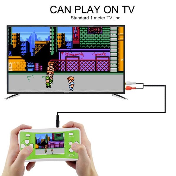 

portable game console 2.5 inch handheld player built in 89 classic retro arcade video color screen gift for kids players