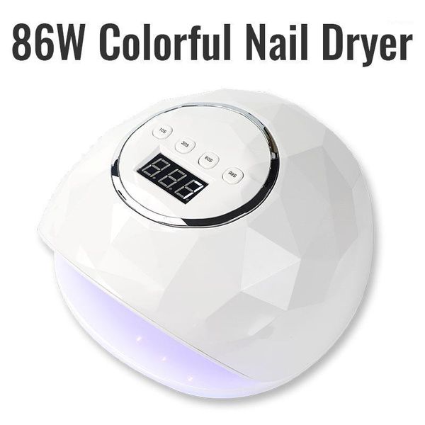

lamp for manicure nail dryer 86w leds drying nails uv gel with lcd display curing powerful uv1
