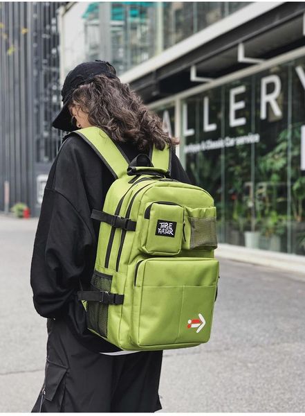 

men's backpack street fashion trend casual large-capacity oversized travel bag