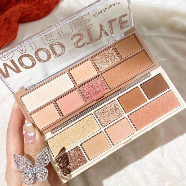 

eye shadow 8 colors glitter eyeshadow sparking shimmer pigment rose red gold pumpkin long lasting waterproof