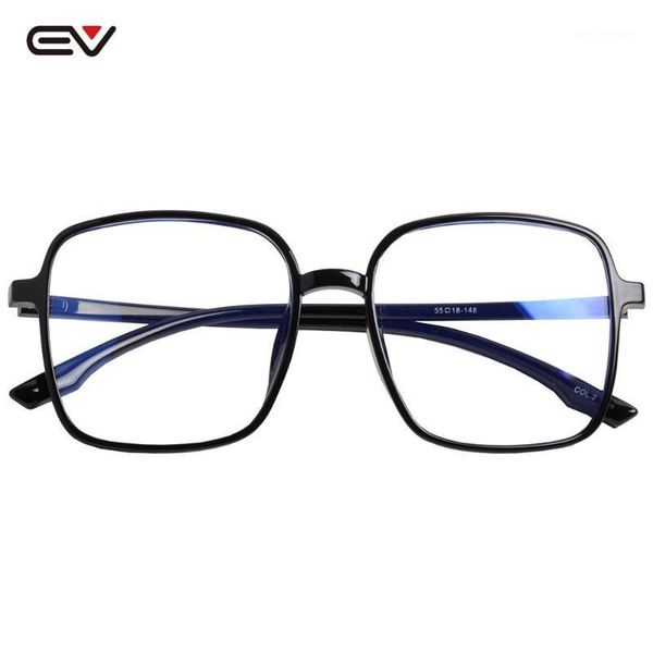 

anti-blue computer eyeglasses ultra-light glasses 17g oversized men's 55mm square eye w/ blue blocking lens sunglasses, White;black