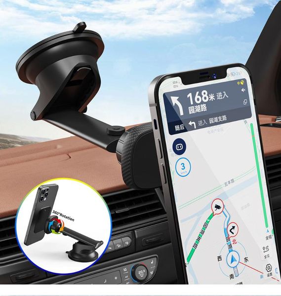 

cell phone mounts & holders magnetic car mount with adjustable arm universal dashboard windshield holder for dash strong gel suction