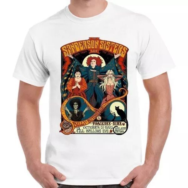 

halloween hocus pocus sanderson sisters horror movie t shirt 2995, White;black