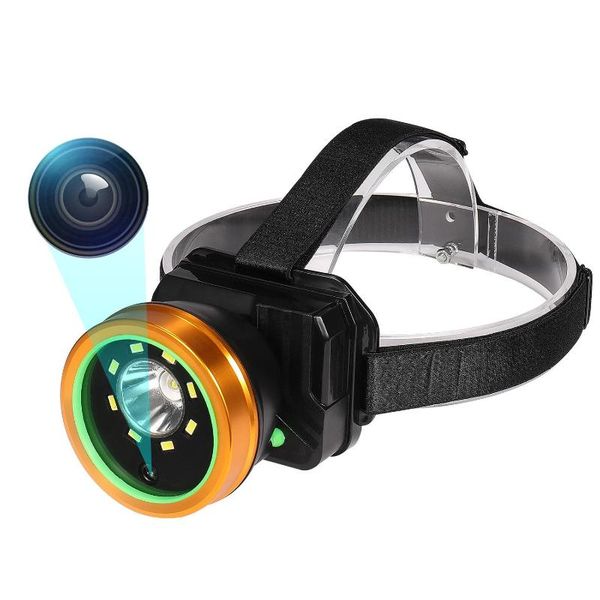 

2021head mounted fishing headlamp digital camera night vision working recorder camcorders