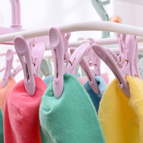 

hangers & racks 12 clip folding drying rack underwear socks tank vest multi-functional clothes 2021 patterns