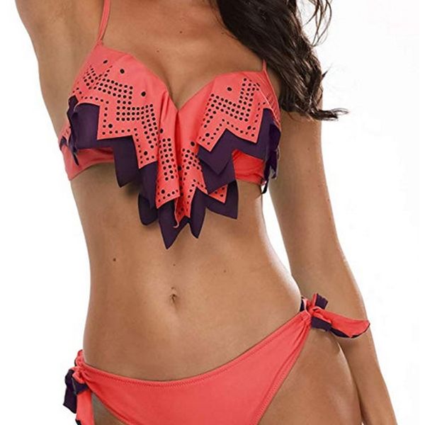 

out fashion hollow goddess bikini spring swimsuit woman, Black;white