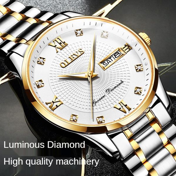 

wristwatches mechanical watch waterproof luminous men men's, Slivery;brown