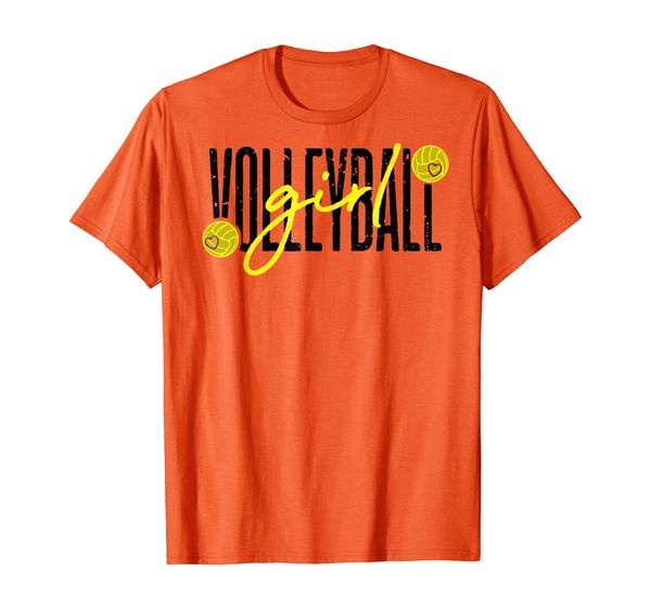 

volleyball girl t-shirt, White;black