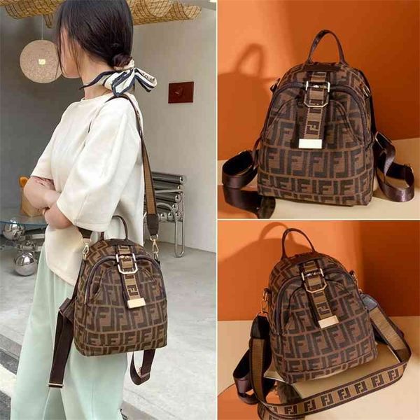 

factory store shop 2022 canvas backpack autumn printed letters large capacity women's bag leisure trend backpack