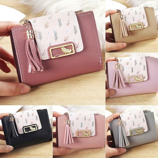 

wallets fashion leather small wallet luxury women short coin zipper purse card holder, Red;black