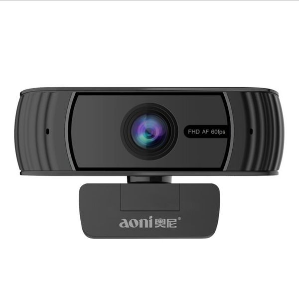 Aoni A39 Otomatik Odak 60FPS 1080 P Taşınabilir Webcam Bilgisayar Kameraları Rotable Kamera Yayın Çevrimiçi Ders Çalışma Konferansı için 30FPS