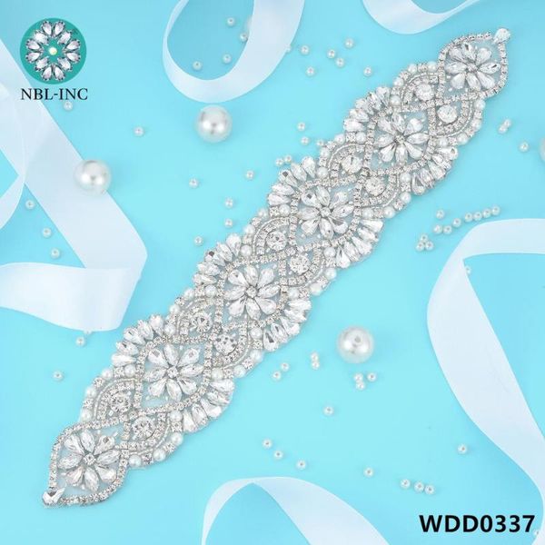 

wedding sashes (1pc)rhinestone bridal belt with crystal diamond dress accessories sash for wdd0337, White