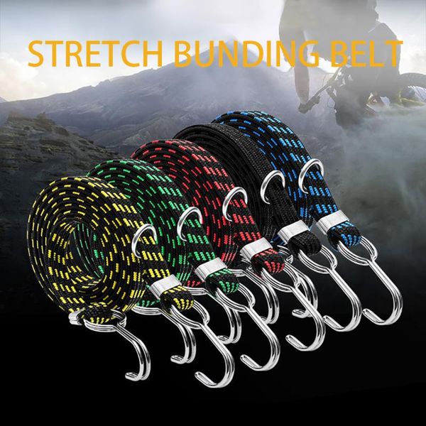 

bike handlebars &components luggage tied rope stacking banding elastic cord strap for motorcycle bicycle cargo racks rubber straps band hook