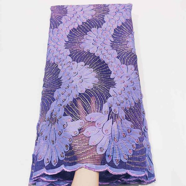 

embroidered applique african sequins laces fabrics 2021 lilac latest guipure cord french lace fabric dresses for women party, Black;white