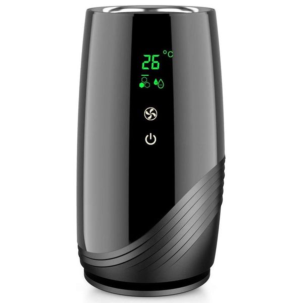

portable wifi air purifier with h13 true hepa & active carbon filter deskusb cleaner change reminder purifiers