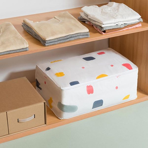 

storage bag oxford fabric moving luggage waterproof closet organizer boxes s/l clothes container bags