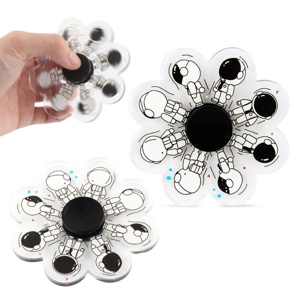 

4725 deskvent decompression toy running dynamic 3d phantom acrylic finger tip gyroscope0