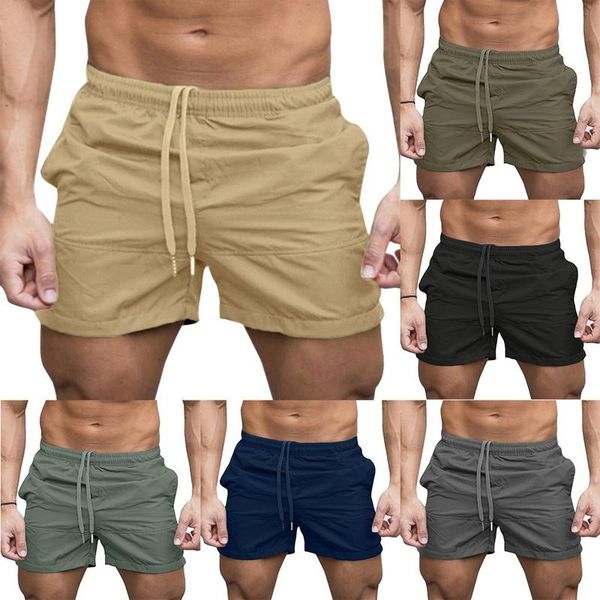 

summer running shorts men sports jogging fitness quick dry mens gym sport gyms short pants sweatpants men's, White;black