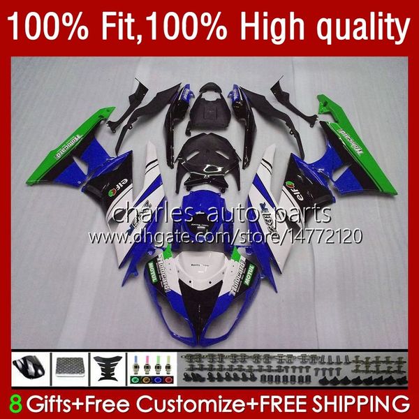 Инжекция Bodys для Kawasaki Ninja ZX 6R 600 CC 6 R 636 ZX6R 09 10 11 12 13NO.79 ZX600 ZX636 ZX-636 600CC 2009 2011 2011 2012 ZX-6R ZX600C 2009-2012 oEm Обтекивает синий глянцевый