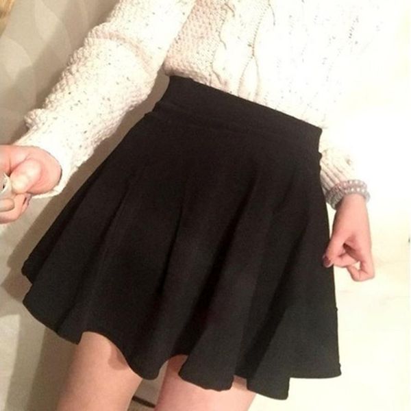 

skirts women high waist cosplay skirt 2021 spring summer kawaii denim solid a-line sailor japanese school uniform mini, Black