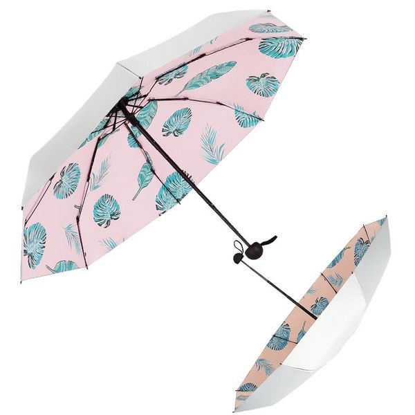 

umbrellas anti-uv pocket design mini umbrella rain women small five folding compact sun/rain women's sunshine sunshade