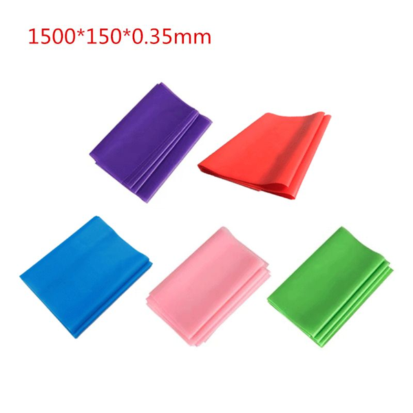 

yoga elastic band 5pcs flat resistance pilates exercise equipment straight stretching fitness training for full body leg bands
