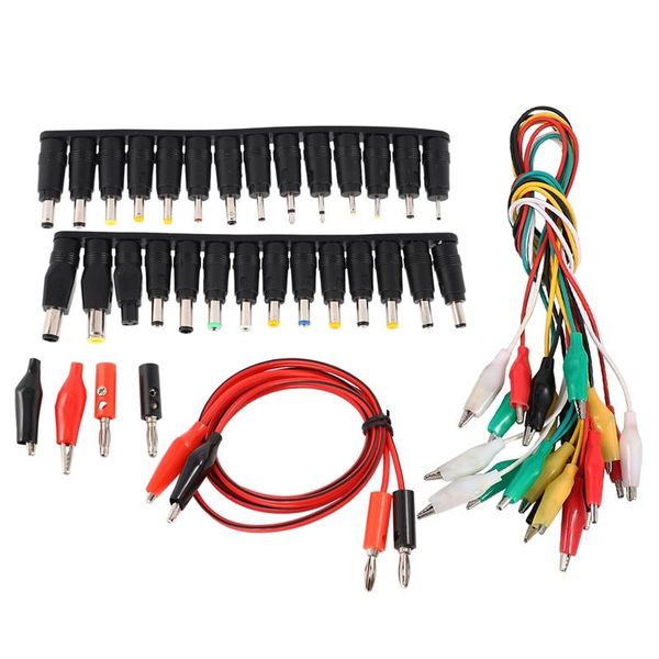 

universal ac dc jack charger connector plug for lap/notebook power adapter with cable 1 set /38pcs computer cables & connectors