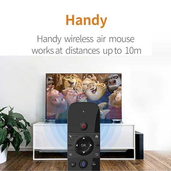 

air mouse smart voice remote control 2.4g rf wireless keyboard d08b mice