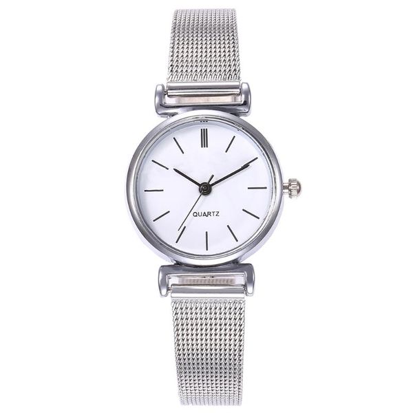 

wristwatches women silver mini design quartz wrist watches casual simple style watch female clock relogio feminino, Slivery;brown