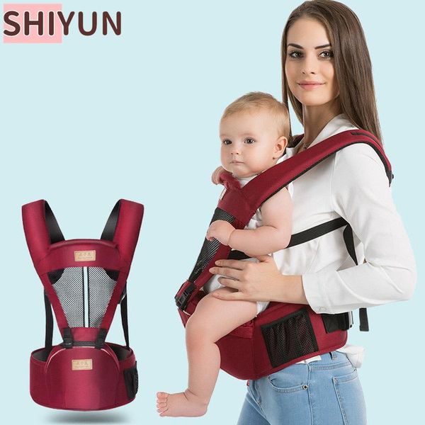 

carriers, slings & backpacks shiyun ergonomic baby carrier infant kid hip seat kangaroo front facing backpack travel outdoor activity gear s
