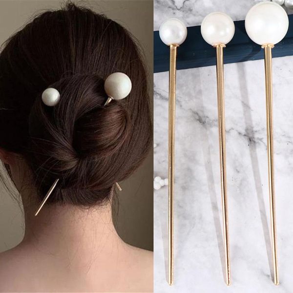 

chinese style hair sticks acetate resin chopstick women hairpins clip pins wedding accessories jewelry clips & barrettes, Golden;silver