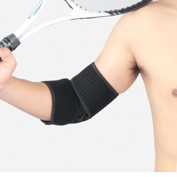 

pair of sports fitness elbow brace arm guards wrapping breathable pads for men women basketball gym supplies (black) & knee, Black;gray