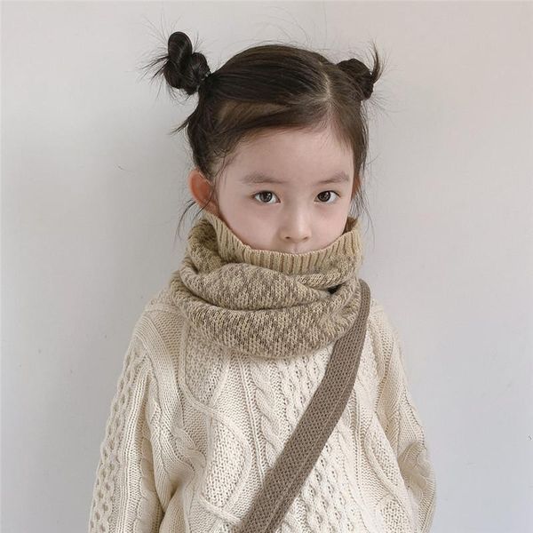 

scarves autumn winter baby scarf plaid stripe square girls boys knitted kids muffler outdoor warm children neck collar, Blue;gray
