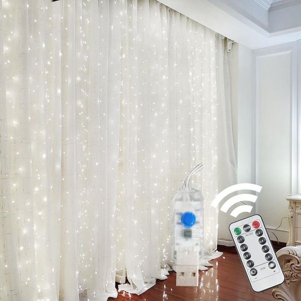 

strings 3m x icicle garland led curtain string lights christmas decorations holiday party home patio wedding fairy for room
