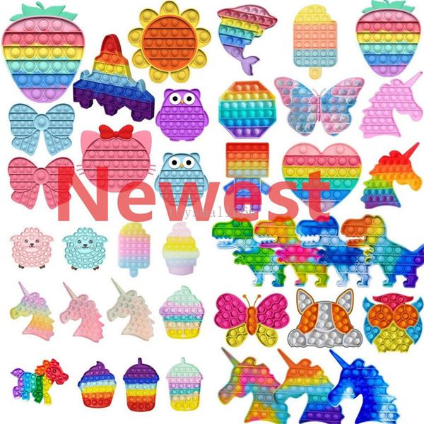 

fidget toys push it bubble antistress toys anti-stress soft sensory gifts reusable squeeze toys gifts stress reliever board games