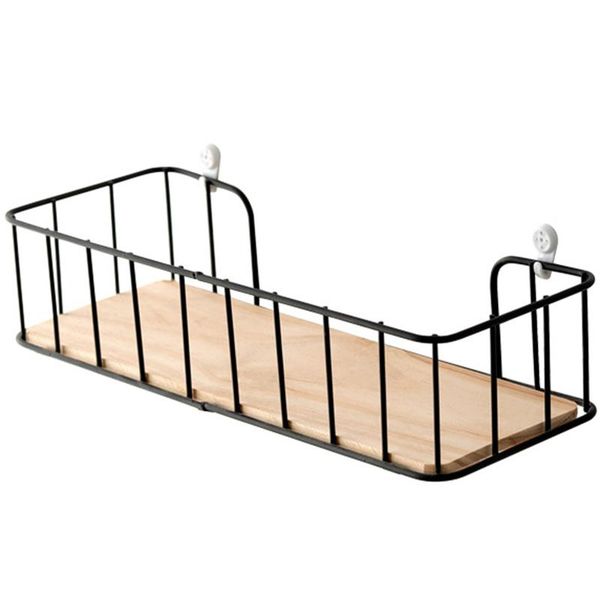 

bathroom shelves wooden iron wall shelf mounted storage rack organizer for bedroom kitchen home decor kid room decoration holder